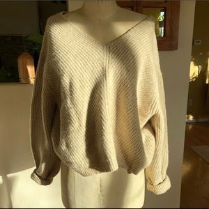 Creme beige knit sweater